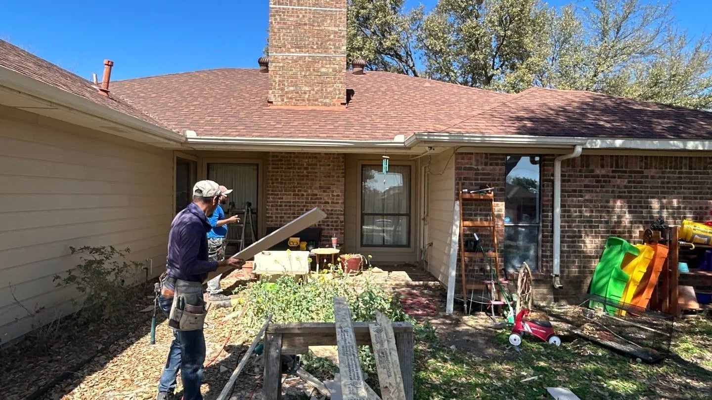 Before: Exterior Home Improvements — Fort Worth roofing project by Southern Traditions